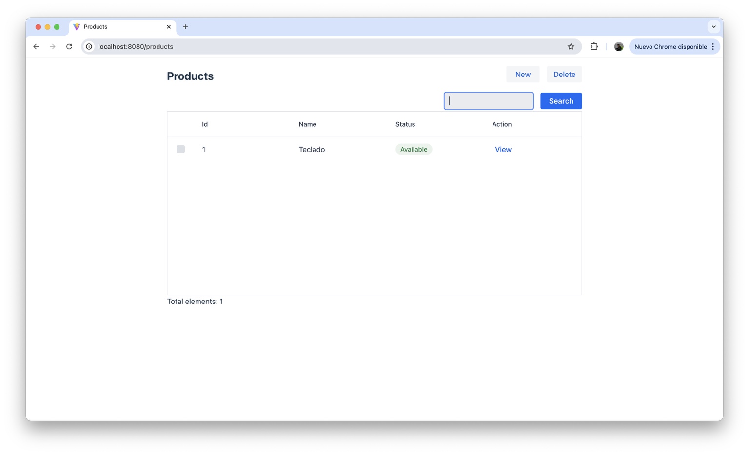 Mateu admin panel generated from Java
