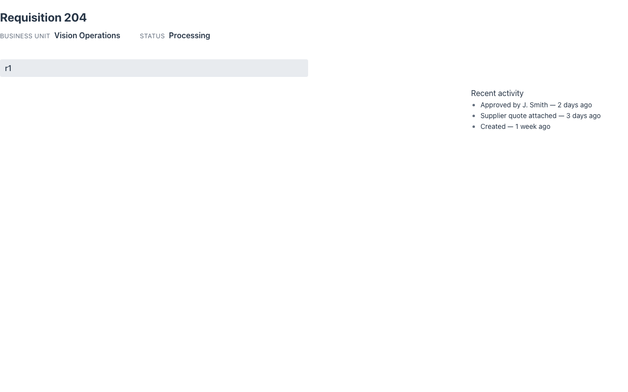 The info slot beside the overview